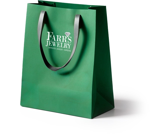 Farrs Jewelry Green Bag